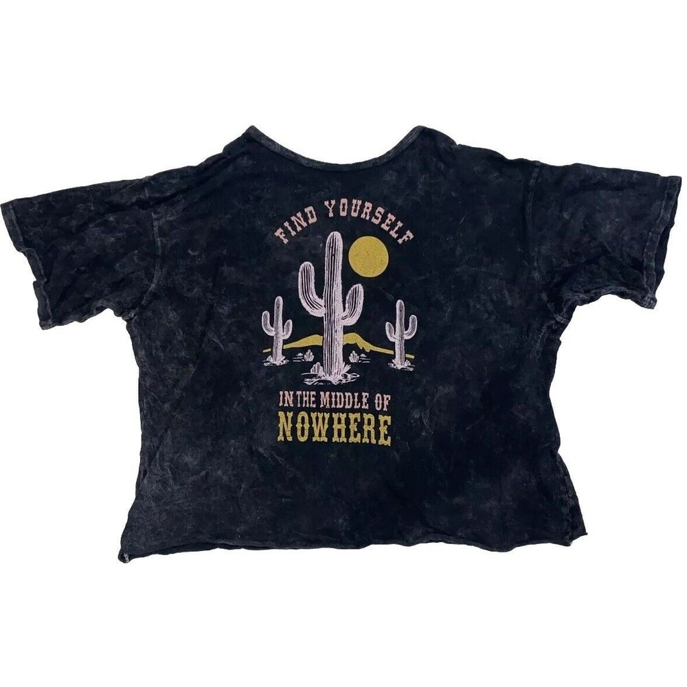 Obsessive Love Women's Marbled Crop T-Shirt Size M